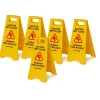 Social Distance Signage<Alpine Industries Wet Floor Sign, 24"H, Yellow, 5/Pack (499-5pk)