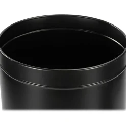 Alpine Industries Alpine Stainless Steel Trash Can, 27-Gallon, Matte Black (ALP475-27-BLK)