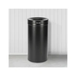 Alpine Industries Alpine Stainless Steel Trash Can, 27-Gallon, Matte Black (ALP475-27-BLK)