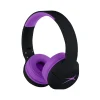Altec Lansing Kid-Safe ANC Wired/Wireless Active Noise Canceling On-Ear, Bluetooth, Blackout Electric Purple (MZX4500-BOPUR)