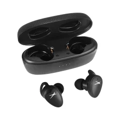 Altec Lansing NanoBuds Sport 2.0 Wireless Ambient Sound Earbuds, Bluetooth, Black (MZX5201-BLK-STK-6)