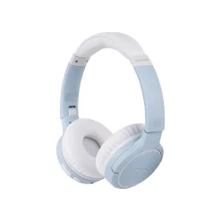 Altec Lansing NanoPhones ANC Wireless Active Noise Canceling On-Ear Headphones, Bluetooth, Icy Blue (MZX5400-ICY)