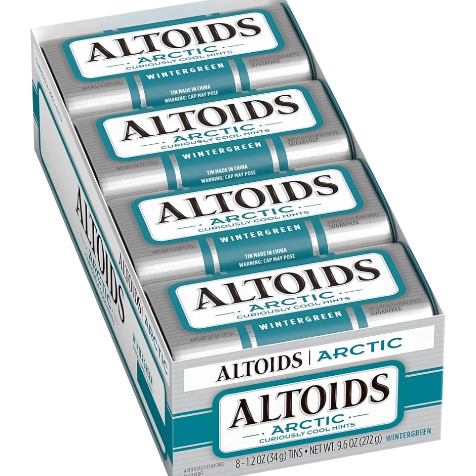 Gum & Mints<Altoids Arctic Sugar Free Wintergreen Mints, 9.6 oz., 8/Pack (209-00489)