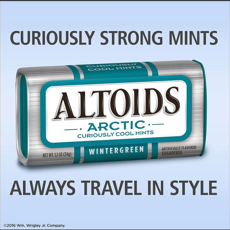 Gum & Mints<Altoids Arctic Sugar Free Wintergreen Mints, 9.6 oz., 8/Pack (209-00489)