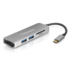 Usb Hubs<Aluratek USB Type-C Multimedia Hub & Card Reader