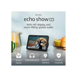 Smart Speakers & Displays<Amazon Echo Show 8 (3rd Gen) 8" Smart Display, Charcoal (B0BLS3Y632)
