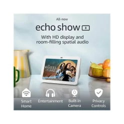 Smart Speakers & Displays<Amazon Echo Show 8 (3rd Gen) 8" Smart Display, Glacier White (B0BLS3QJTX)