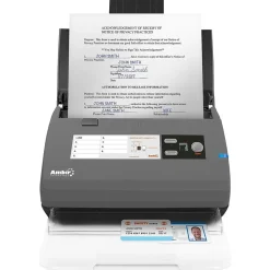 Desktop Scanners<Ambir ImageScan Pro 820ix Sheetfed Desktop Scanner , Gray