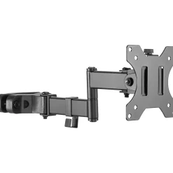 Amer Adjustable Full-Motion Pole Mount Monitor Arm, Up to 32" Monitor, Black (PM111)* Monitor Mounts & Stands