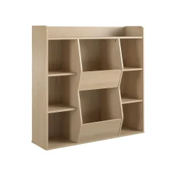 Tyler 40.8"H 9-Shelf Bookcase, Blonde Oak Particle Board (4865847COM) Bookcases