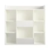 Tyler 40.8"H 9-Shelf Bookcase, White Particle Board (4865013COM) Bookcases