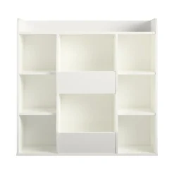 Tyler 40.8"H 9-Shelf Bookcase, White Particle Board (4865013COM) Bookcases