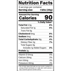 Snacks & Granola Bars<AMG Snacks Gluten Free Espresso Energy Bar, 6 Bars/Box (344-00001)