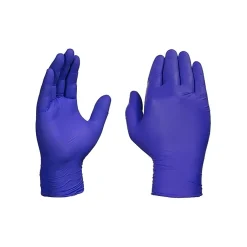 Ammex Professional Series Powder Free Nitrile Exam Gloves, Latex Free, Medium, Indigo, 100/Box (AINPF44100)