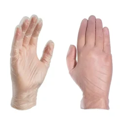 Ammex Professional VPF Powder Free Vinyl Exam Gloves, Latex Free, Clear, Medium, 100/Box, 10 Boxes/Carton (VPF64100-CC)