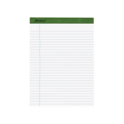Ampad Earthwise Notepads, 8.5" x 11.75", Wide, White, 50 Sheets/Pad, 4 Pads/Pack (TOP 40102R) New