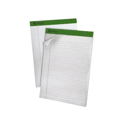 Ampad Earthwise Notepads, 8.5" x 11.75", Wide, White, 50 Sheets/Pad, 4 Pads/Pack (TOP 40102R) New