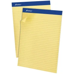 Ampad Evidence Notepad, 8.5" x 11.75", Wide Ruled, Canary, 50 Sheets/Pad, 12 Pads (20-270) Online