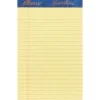 Ampad Gold Fibre, 5" x 8", Canary, Perforated Notepad, Medium Ruled, 4/Pack Outlet