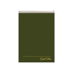 Ampad Gold Fibre Designer Series Notepad, 8.5" x 11.75", Wide Ruled, Classic Green Cover, 70 Sheets/Pad (20-811) Hot