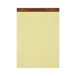 Ampad Gold Fibre Notepads, 8.5" x 11.75", Narrow Ruled, Canary, 50 Sheets/Pad, 12 Pads/Pack (TOP 20-022) Discount