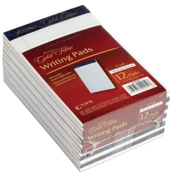 Ampad Gold Fibre Notepads, 5" x 8", College Ruled, White, 50 Sheets/Pad, 12 Pads/Pack (20054) Sale