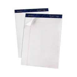 Ampad Gold Fibre Notepads, 8.5" x 11.75", Wide Ruled, White, 50 Sheets/Pad, 12 Pads/Pack (TOP 20-070) New
