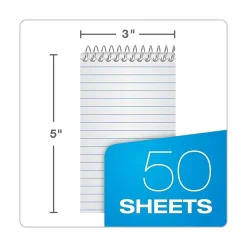 Ampad Memo Pads, 3" x 5", Narrow Ruled, 50 Sheets, Assorted Colors, Each (25-093) Hot