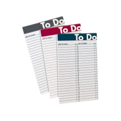 Ampad To Do Notepad, 5" x 8", Wide Ruled, Assorted Colors, 50 Sheets/Pad (20-001) Outlet
