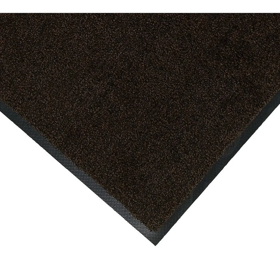 Floor Mats<M + A Matting Anderson Colorstar™ Plush Nylon Indoor Wiper Mat, 3' x 10', Brown/Black