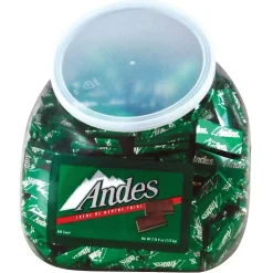 Chocolate<Andes Creme de Menthe Thins, 240 Pieces/Tub (090215)