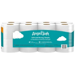 Angel Soft Mega Toilet Paper, 2-ply, White, 320 Sheets/Roll, 16 Rolls/Case (79423/02/01)