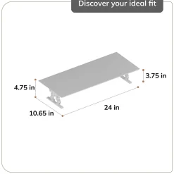 Anji Mountain Acacia Wood Monitor Stand, Up to 32