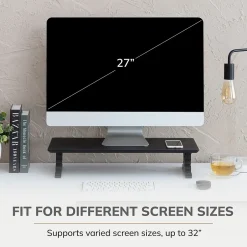 Anji Mountain Acacia Wood Monitor Stand, Up to 32