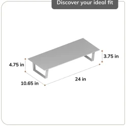 Anji Mountain Mango Wood & Metal Monitor Stand, Up to 32