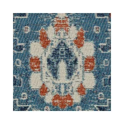 Outlet Rug'd Alta Carpet & Hard Floor Chair Mat, 36" x 48", Blue/Ivory Polyester (AMB9033) Chair Mats