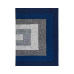 Online Rug'd Ponca Carpet & Hard Floor Chair Mat, 36" x 48", Blue/Gray Polyester (AMB9039) Chair Mats