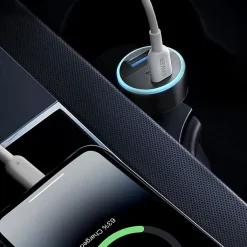 Anker 335 USB-C/USB-A Car Charger for Apple/Samsung, Black (A2736H11-1)