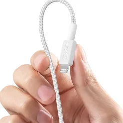 Anker Bio-Braided USB-C Charging Cable, 6 ft., White (A81B6H21-1)