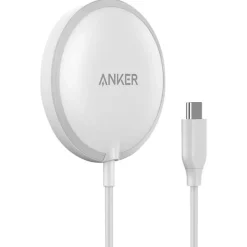 Anker PowerWave 6' MagSafe USB-C Magnetic 7.5W Charging Pad for Apple, White (A2565H21-1)