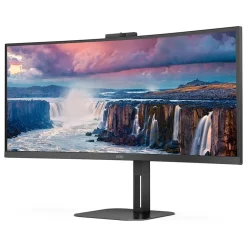 AOC 34" Curved 100 Hz LED Everyday Monitor, Black (CU34V5CW)* Curved Monitors