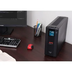 Battery Backup<APC Back UPS Pro 1350VA 10-Outlet Battery Backup and Surge Protector, Black (BX1350M)