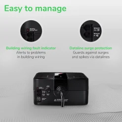 Battery Backup<APC Back-UPS 650 Battery Backup & Surge Protector w/ USB, 8-Outlets (BE650G1)