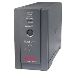 Battery Backup<APC Back-UPS 500VA 6-Outlet Standby UPS, Black (073041)