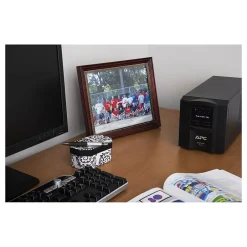 Battery Backup<APC Series 750VA UPS with SmartConnect, 6-Outlets, Black (SMT750C)