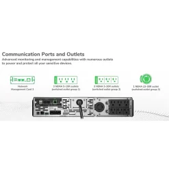 Battery Backup<APC Smart-UPS X 3000 Rack/Tower LCDVA UPS, 7 Outlets, Black (SMX3000RMLV2UNC)