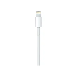 Power Cables<Apple 6.6' USB-C Male to Lightning Cable, Male to Male, White (MKQ42AM/A)