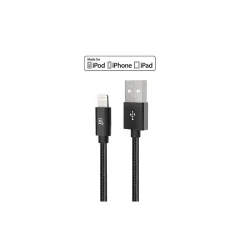 LAX Gadgets Apple Certified Durable Lightning Cable for iPhone/iPad, 6-ft, Black (LGHTMFI6FT-BLK)