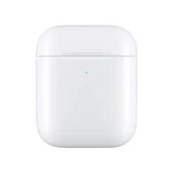 Headphones<Apple Wireless Charging Case for Airpods, White (MR8U2AM/A)