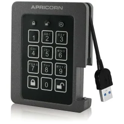 Apricorn Aegis Padlock ASSD-3PL256-2TBF 2 TB 2.5" Internal Solid State Drive, TAA Compliant* Solid State Drives